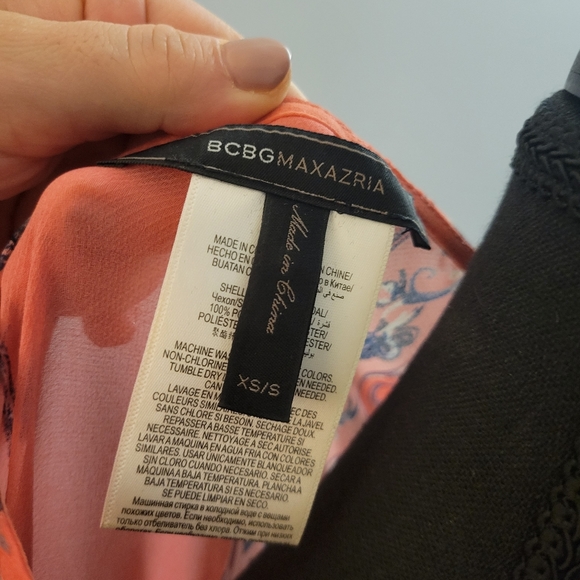 BCBG Dove Pink Blouse Size Xs/S - Picture 8 of 9